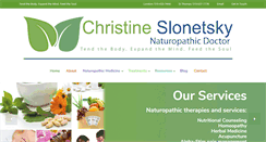 Desktop Screenshot of christineslonetsky.com