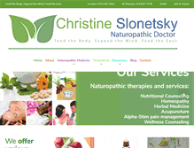 Tablet Screenshot of christineslonetsky.com